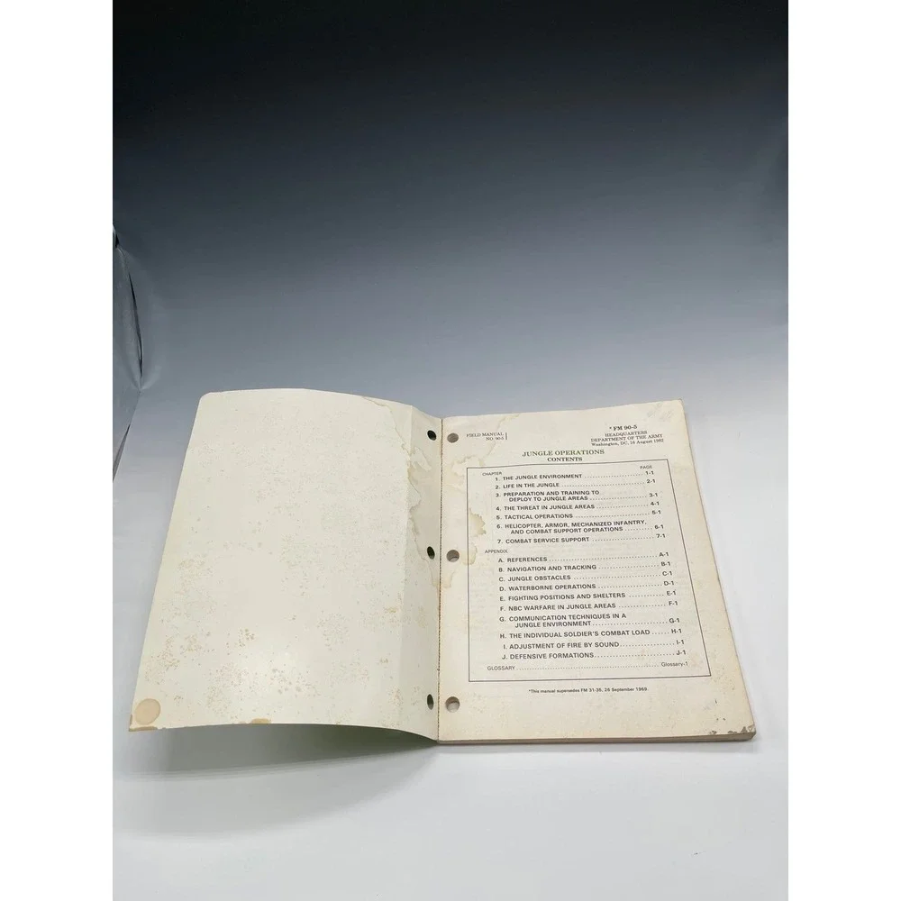 FM 95-5 Jungle Operations Military‎ Field Manual Vintage